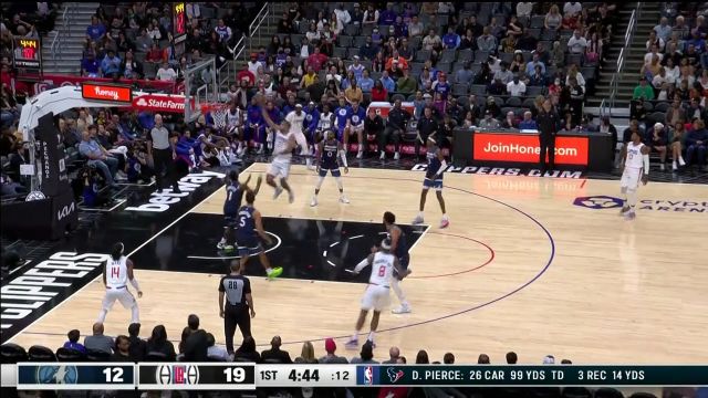 【2022年10月10日 森林狼vs快船集锦】这里不设禁飞区 巴图姆拉塞尔对着秀劈扣