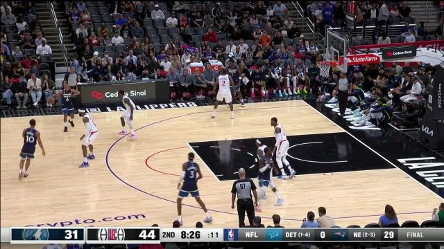 【2022年10月10日 森林狼vs快船集锦】一个字就是干！ 诺威尔连续杀入连得4分