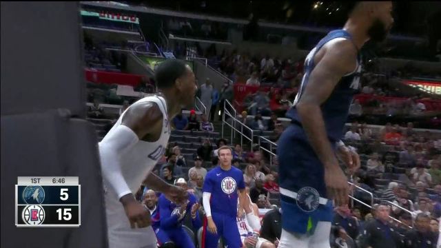 【2022年10月10日 森林狼vs快船集锦】速度依然那么快 沃尔突然加速回头望月打停森林狼