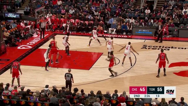 【2022年10月10日 公牛vs猛龙集锦】我的任务就是限制你 阿奴诺比连续两次封盖拉文