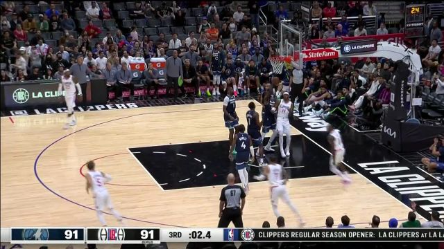 【2022年10月10日 森林狼vs快船集锦】这个味儿对了！ 沃尔招牌转身上篮行云流水