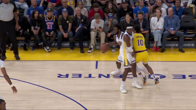 【2022年10月10日 湖人vs勇士集锦】外线甩狙正中靶心 维金斯急停出手强势命中3+1