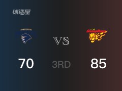 CBA常规赛：广东以85-71领先同曦，结束三节