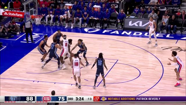 【2022年10月14日 灰熊vs活塞集锦】又飞起来了他又飞起来了！莫兰特冲锋在前单臂擎天劈扣