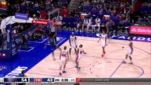 【2022年10月14日 灰熊vs活塞集锦】糙大汉也能玩儿细活 亚当斯直塞篮下莫兰特球到人到滑翔劈扣