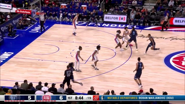 【2022年10月14日 灰熊vs活塞集锦】欢迎来到NBA！莫兰特大帽艾维随后完成1打0暴扣