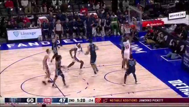 【2022年10月14日】灰熊vs活塞第2节英文原声回放