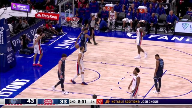 【2022年10月14日 灰熊vs活塞集锦】先找对抗再出手 拉拉维亚硬刚坎宁安打成2+1