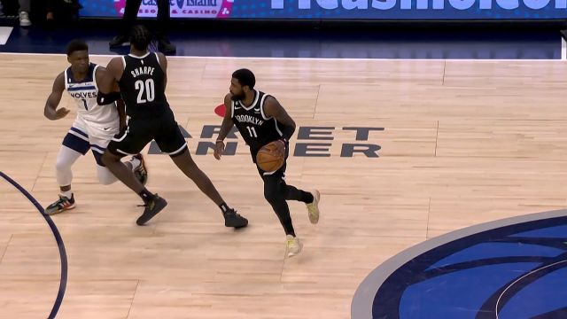 【2022年10月15日 篮网vs森林狼集锦】典型个人特色进攻 欧文直接挑战戈贝尔挑篮打成