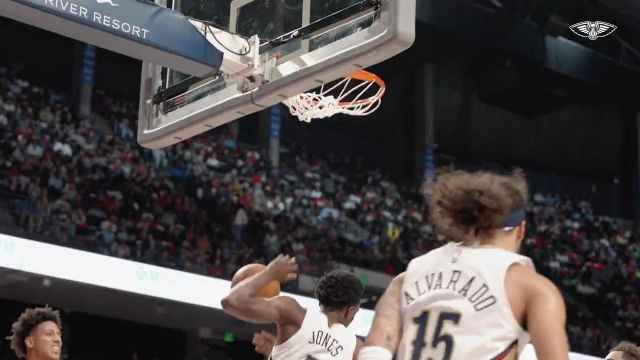 【2022年10月15日 老鹰vs鹈鹕集锦】阿尔瓦拉多假投真传 琼斯心领神会突破上篮