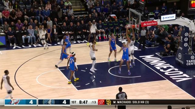 【2022年10月20日 雷霆vs森林狼集锦】双塔连线轰炸禁区 唐斯助飞戈贝尔上演空接暴扣