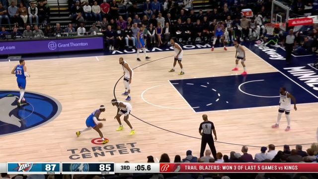 【2022年10月20日 雷霆vs森林狼集锦】大中锋也能驰骋疆场 戈贝尔反击骑马射箭抛投命中压哨神仙球