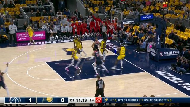 【2022年10月20日 奇才vs步行者集锦】气势不能输！哈利伯顿对飙比尔外线三分有来有往