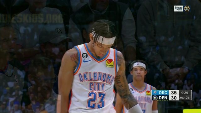 【2022年10月23日】雷霆vs掘金第2节中文解说回放