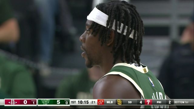 【2022年10月23日】NBA常规赛：火箭vs雄鹿第1节英文原声回放