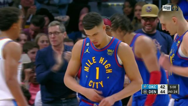 【2022年10月23日 雷霆vs掘金集锦】任你怎么防！波特冲筐失衡打进2+1