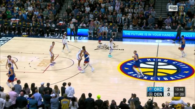 【2022年10月23日 雷霆vs掘金集锦】波普外线三分率先发威 亚历山大不甘示弱还以颜色