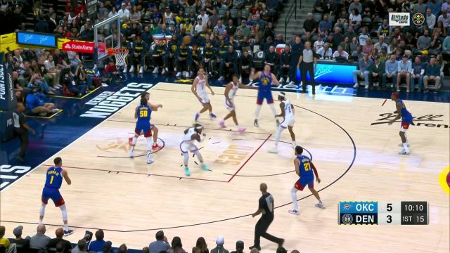 【2022年10月23日 雷霆vs掘金集锦】这都是小case！戈登禁区旱地拔葱肆虐篮筐