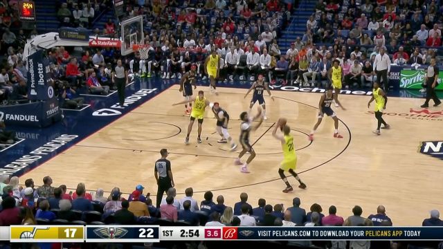 【2022年10月24日 爵士vs鹈鹕集锦】拿分就像喝水一样容易 马尔卡宁三分+补篮连取5分