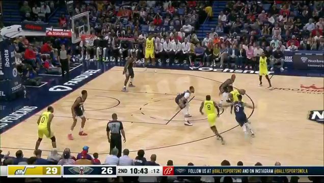 【2022年10月24日】爵士vs鹈鹕第2节英文原声回放