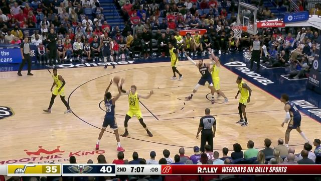 【2022年10月24日 爵士vs鹈鹕集锦】奥利尼克像后卫一样送出妙传 范德比尔特篮下接球双手暴扣