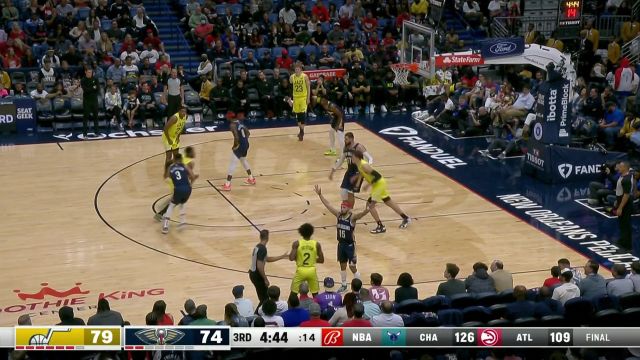 【2022年10月24日 爵士vs鹈鹕集锦】芬兰小司机可不是徒有虚名 马尔卡宁三分+骑马射箭连取5分