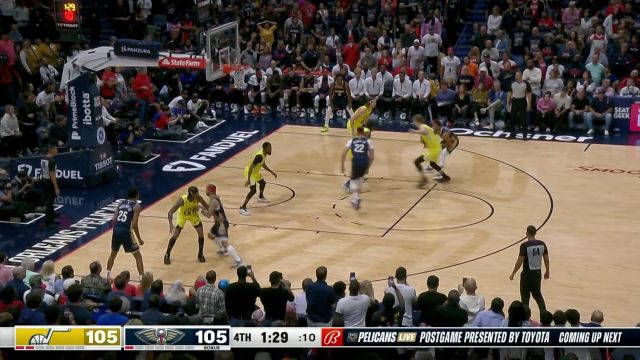 【2022年10月24日 爵士vs鹈鹕集锦】就让我来力挽狂澜吧 麦科勒姆连得5分率队反超