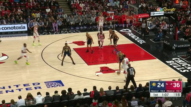 【2022年10月27日 步行者vs公牛集锦】场面一度十分混乱！两队争抢球权