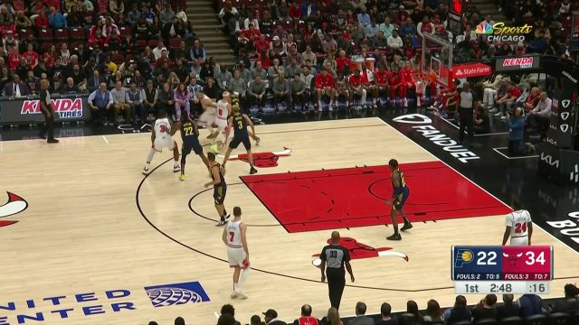 【2022年10月27日 步行者vs公牛集锦】以赛亚-杰克逊冲上云霄空接虐筐 卡鲁索曼妙舞步耍晕防守