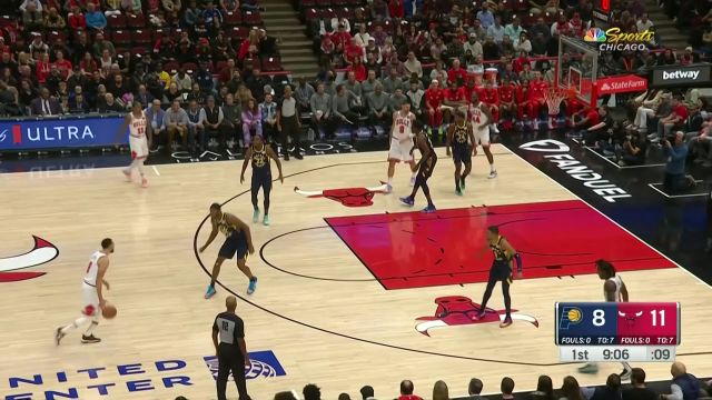 【2022年10月27日 步行者vs公牛集锦】拿我当瞄准镜是吧！拉文开局三分奇准连连颜射特纳