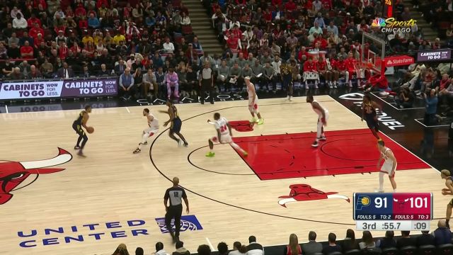 【2022年10月27日 步行者vs公牛集锦】庄神遮天长臂献排球大帽 德拉季奇再送香饼助队友滑翔劈扣