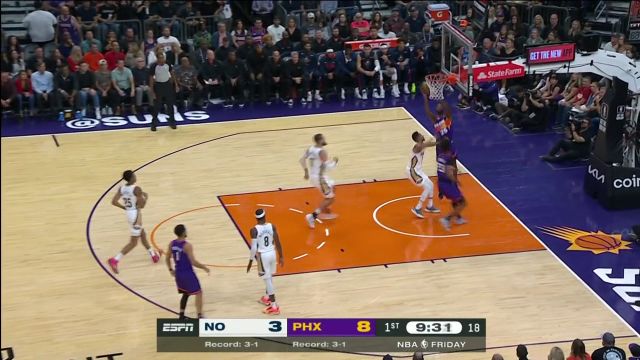 【2022年10月29日 鹈鹕vs太阳集锦】团队配合很重要！太阳双人连线助飞布里奇斯轻松点进