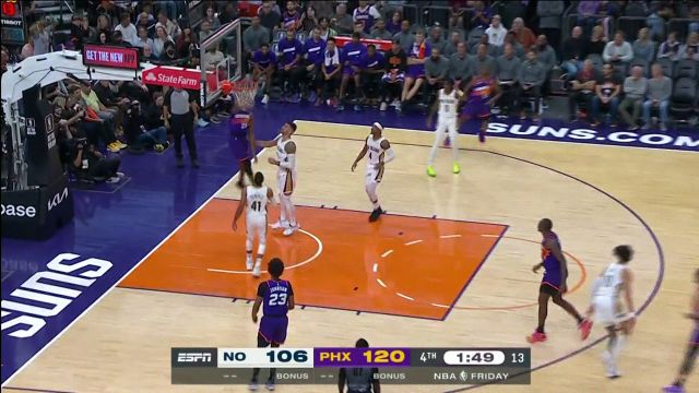 【2022年10月29日 鹈鹕vs太阳集锦】鹈鹕防守千疮百孔 保罗默契连线布里奇斯暴扣锁定胜局