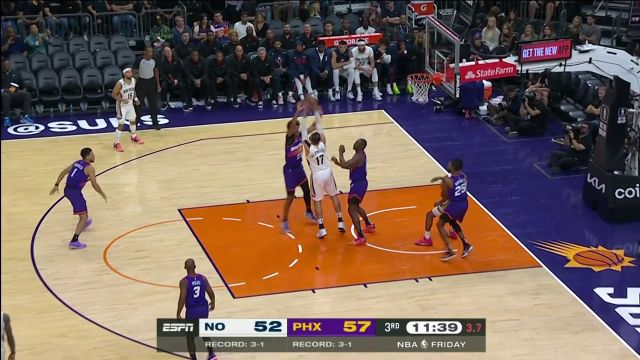 【2022年10月29日 鹈鹕vs太阳集锦】内线保险！瓦兰禁区强起霸气补扣