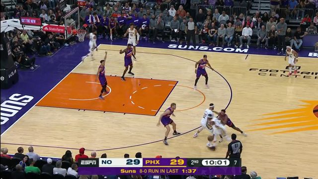 【2022年10月29日】鹈鹕vs太阳第2节英文原声回放