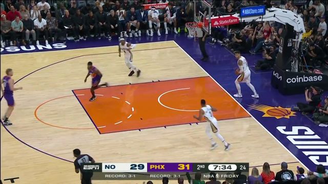 【2022年10月29日 鹈鹕vs太阳集锦】内线予取予求！克雷格篮下伺机接球暴扣得心应手