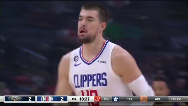 【2022年10月31日】NBA常规赛：鹈鹕vs快船第1节英文原声回放