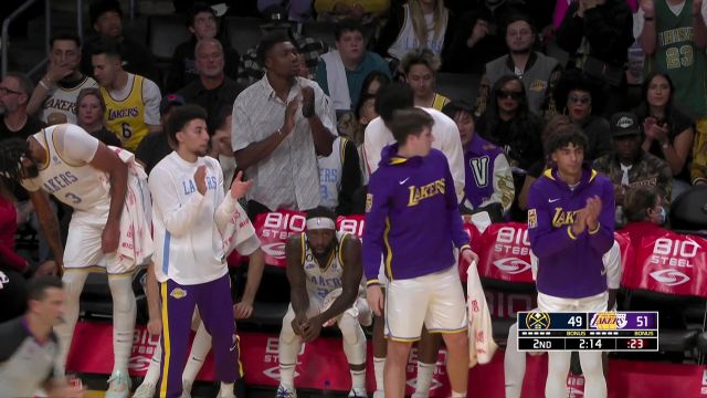 【2022年10月31日 掘金vs湖人集锦】恭喜威少找回自己 威少反击指天庆祝回应詹姆斯超远妙传