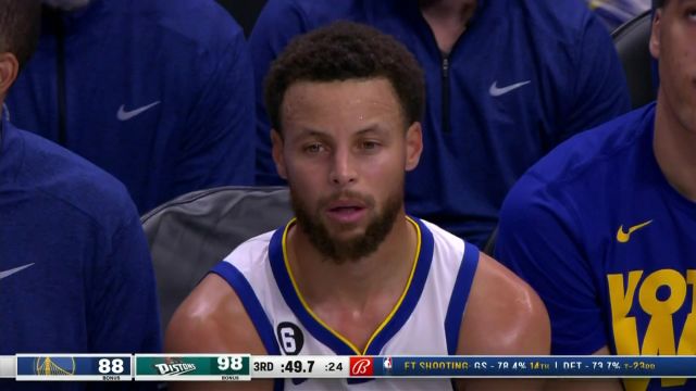 【2022年10月31日】勇士vs活塞第3节英文原声回放