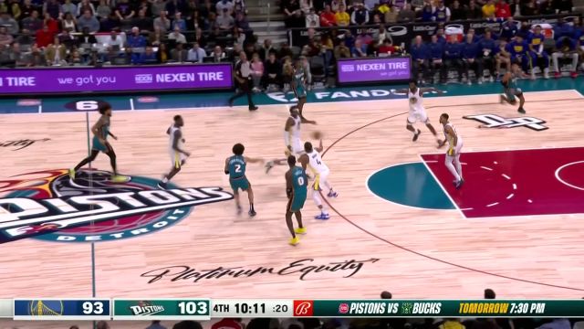 【2022年10月31日 勇士vs活塞集锦】撕裂整条防线 坎宁安仙人指路神传海耶斯