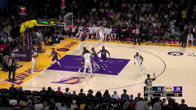 【2022年10月31日 掘金vs湖人集锦】身体质素依旧是优势 詹姆斯肌肉开路强攻篮下