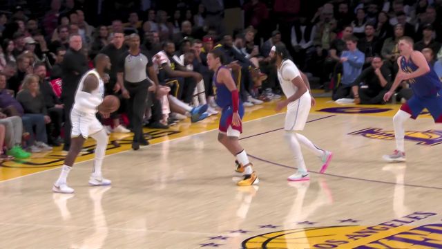 【2022年10月31日 掘金vs湖人集锦】超难漂移后仰美如画！詹姆斯中距离一杆进洞扩大分差