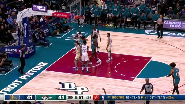 【2022年10月31日 勇士vs活塞集锦】没有感情全是技巧 斯图尔特霸气上篮还有加罚