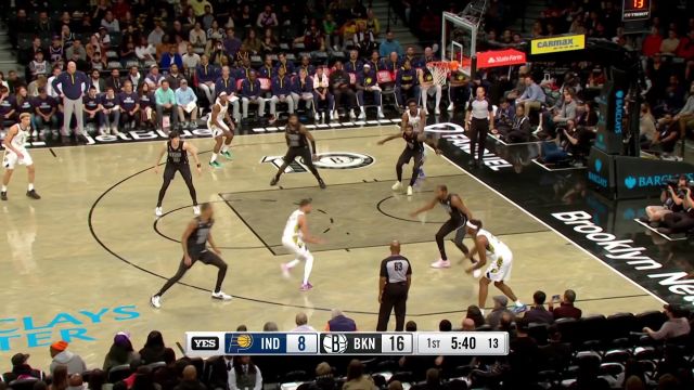 【2022年11月01日 步行者vs篮网集锦】一个传球虚晃一枪 再接球上篮轻松取分