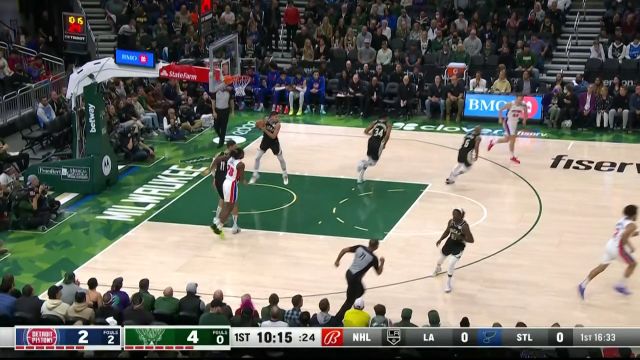 【2022年11月01日 活塞vs雄鹿集锦】野兽出没请小心！字母哥掉球后不慌不忙完成暴扣