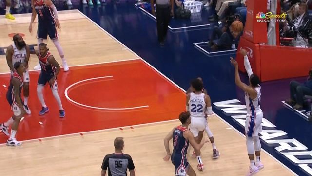 【2022年11月01日】费城vs奇才第2节英文原声回放