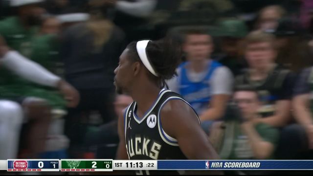 【2022年11月01日 活塞vs雄鹿集锦】开场直接杀篮下！霍乐迪箭步流星拿下全场一血