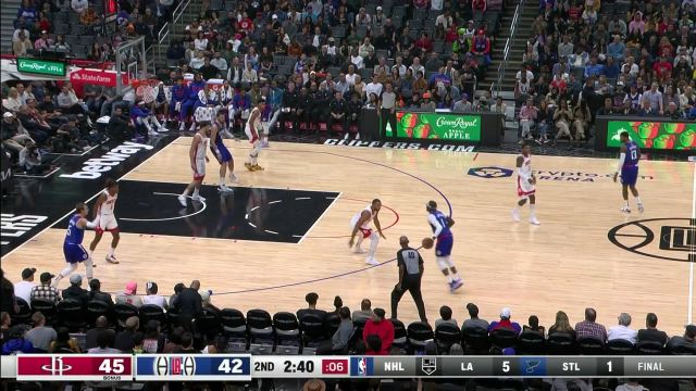 【2022年11月01日】NBA常规赛：火箭vs快船第2节英文原声回放