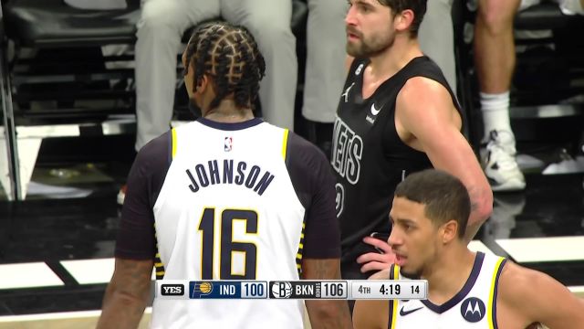 【2022年11月01日】NBA常规赛：步行者vs篮网第4节英文原声回放