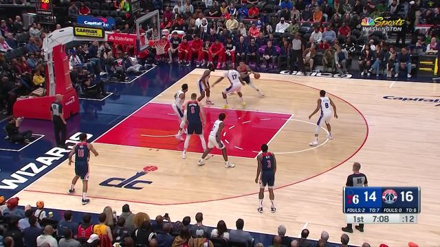 【2022年11月01日】费城vs奇才第1节英文原声回放